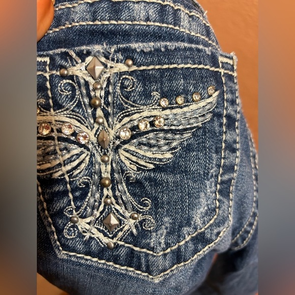 Miss Me Capri Jeans Sz 10 Youth Girl - Picture 10 of 10